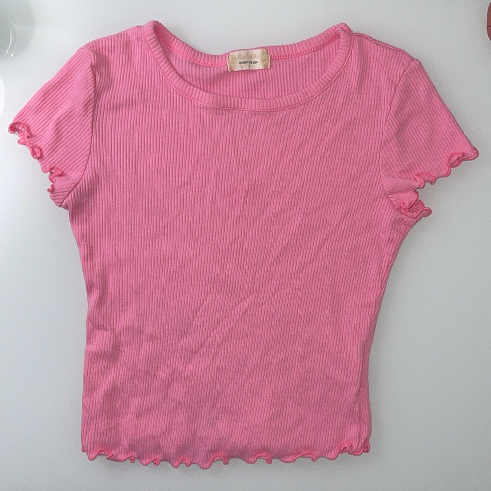 Altar'd State Pink Short Sleeve Top Size Medium